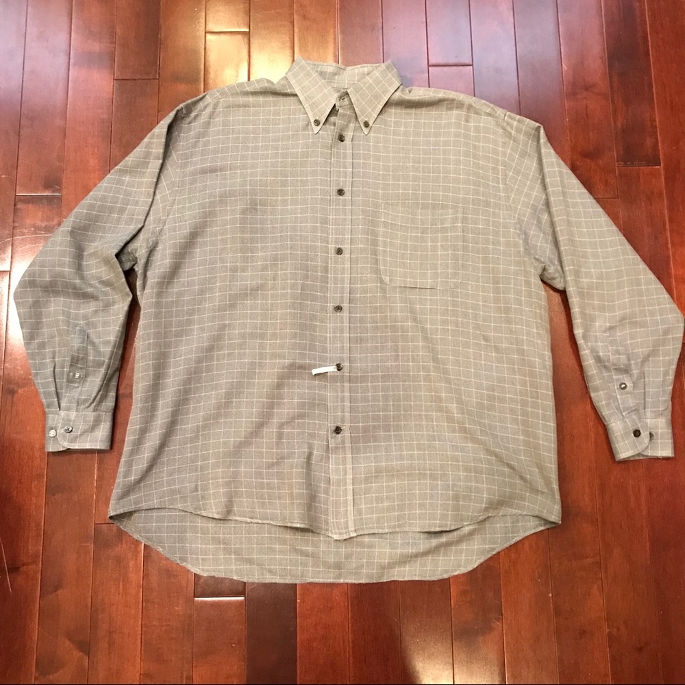 Hickey Freeman Sport Check Long Sleeve Button Down